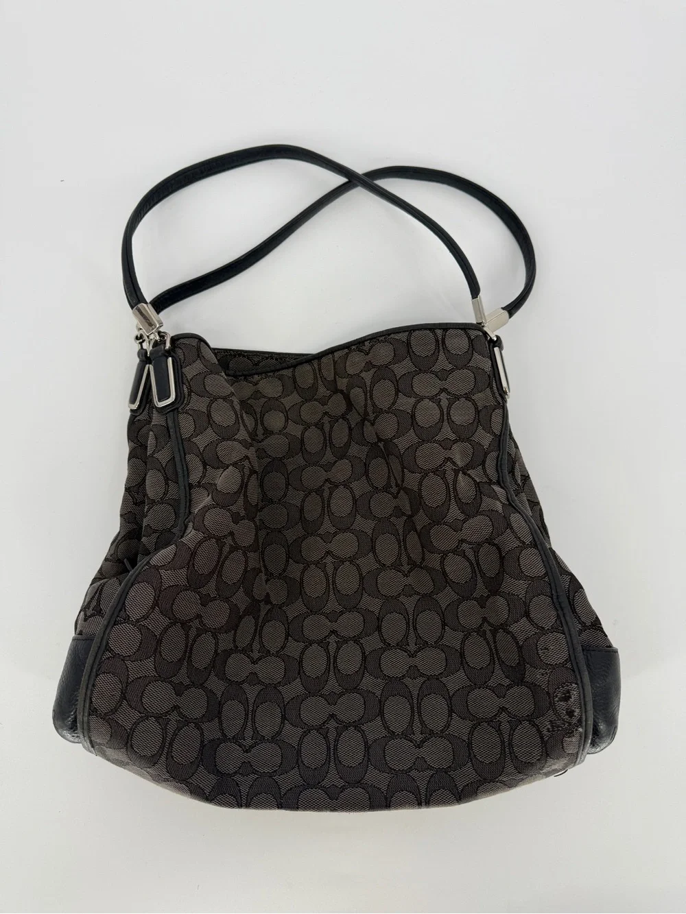 Coach Slouchy Logo Hobo Shoulder Bag